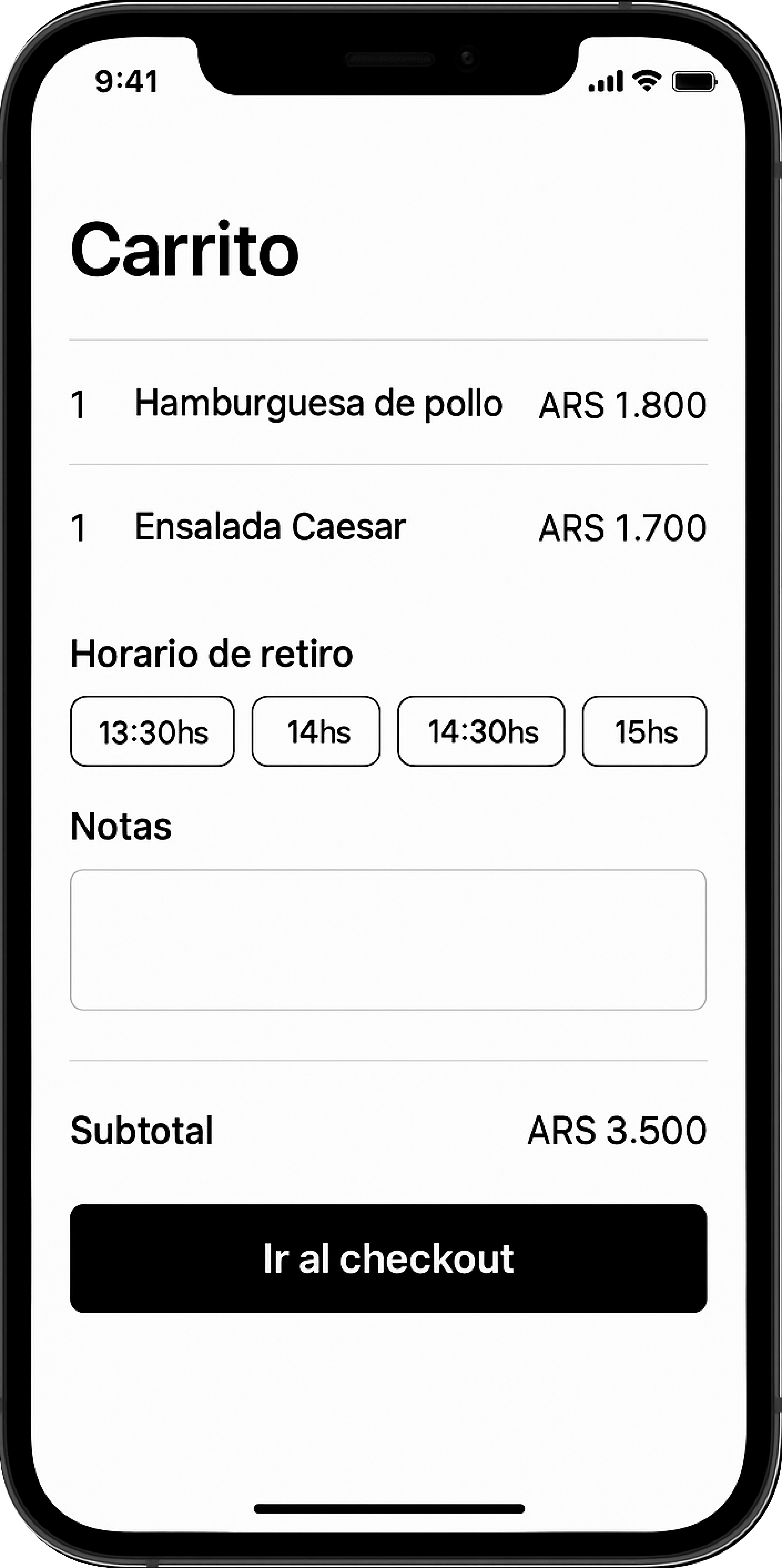 Checkout con opciones de pago